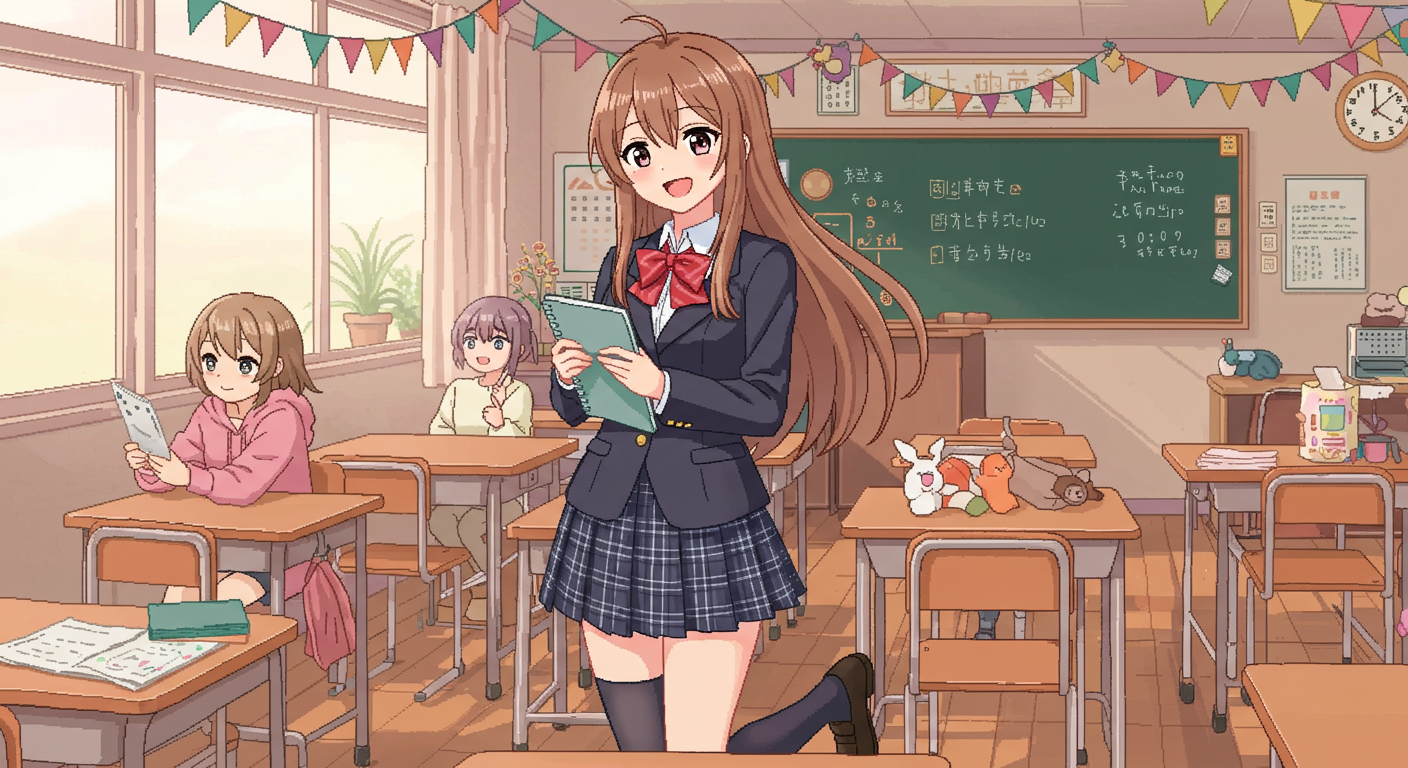 文化祭の準備をする優しいギャル風女子高生と教室の様子｜オタクに優しいギャル漫画おすすめ5選